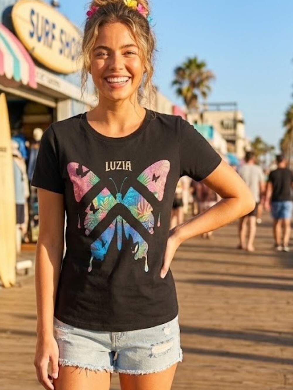 Cirque du Soleil LUZIA Graphic Butterfly Tee Artistic Official Merch Festival